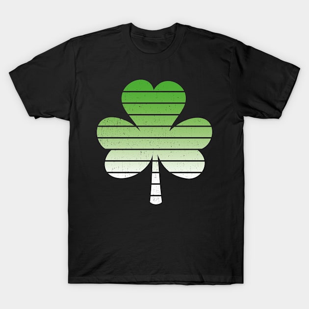 Funny St Patricks Day Vintage Retro Clover T-Shirt by trendingoriginals